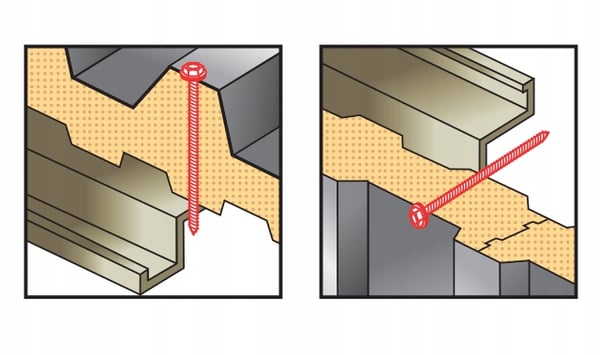 GTR6 SP A19 skruer 5,5/6,3x125mm galvaniserede
