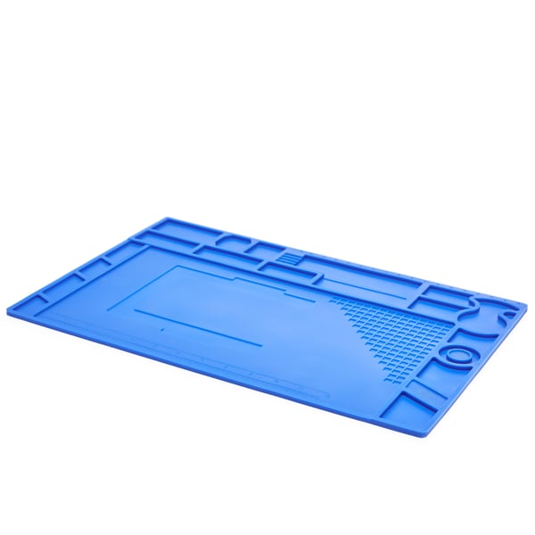 Yihua suuri sininen silikoninen antistaattinen matto 440x310mm