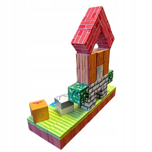 Minecraft pædagogisk magnetisk blokke sæt 46 dele med figur