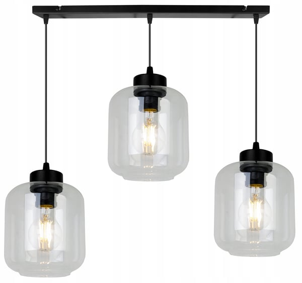 MODERNE ELEGANT HÆNGELAMPE MED GLASSKÆRM