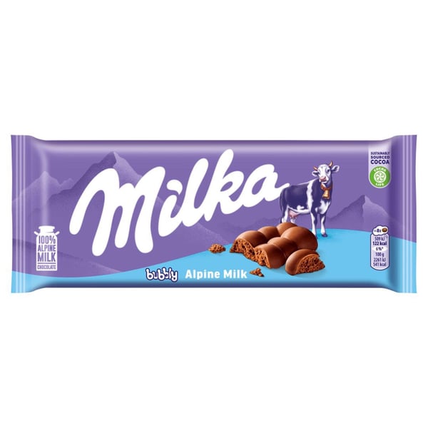 Milka Milk Chocolate Bubbly 90 g