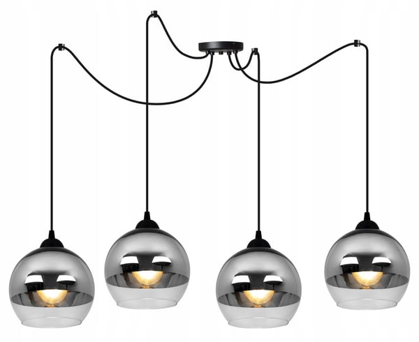 ELEGANT KROM LED-SPINDELHÄNGLAMPA