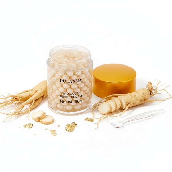 Pulanna Pearl Ansigtscreme - 24 karat guld - Fugtgivende, regenererende, anti-aging