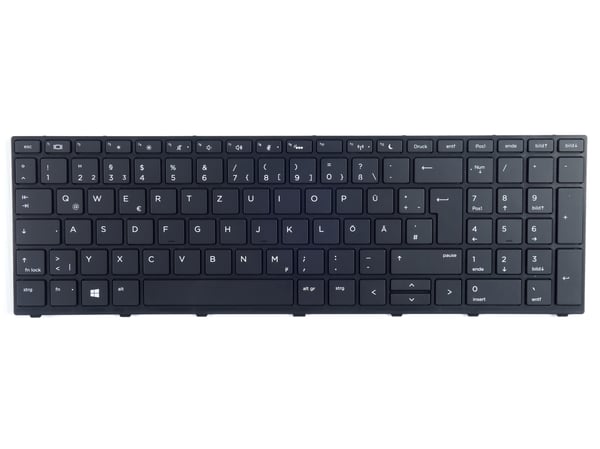 HP ProBook 450 G5, 455 G5, 470 G5 QWERTZ tastatur med LED og Trackpoint