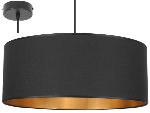 Elegant HÆNGELAMPE Gylden Center 50 cm Lampeskærm