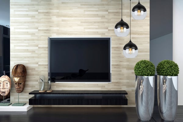 HÆNGENDE LOFTSLAMPE, GLASPLAFON, LED-LAMPE