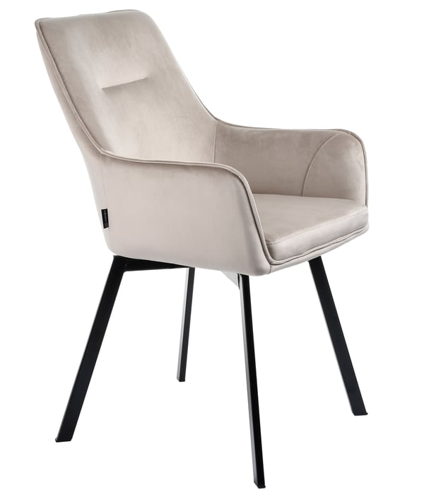 SWEN sammet beige snurrstol