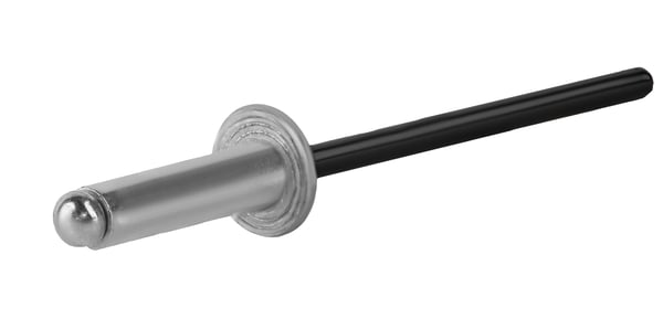 Åbne aluminiumnitter 3,2x8mm RAL9005