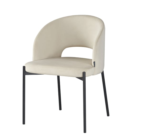 Klädd fåtölj Siena beige sammet