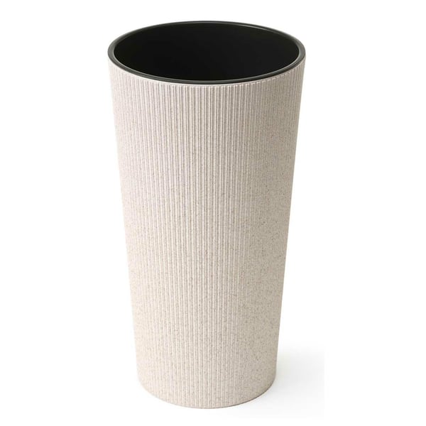 Urbanika ECO träblomkruka vit h46 cm