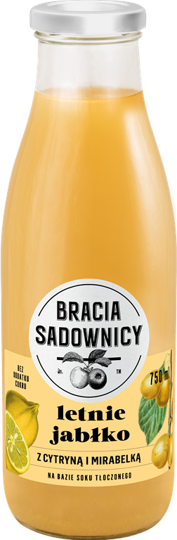 Bracia Sadownicy Lemonade kesäomena sitruunalla ja mirabelle-luumulla 750 ml