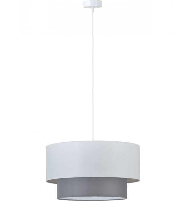 Moderne hængelampe med lampeskærm 40 cm stof