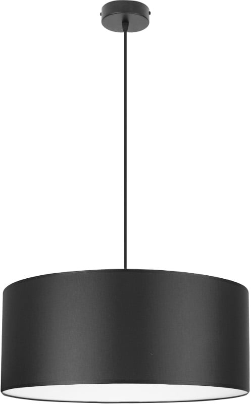 Elegant hængelampe hvid i midten 50 cm skærm