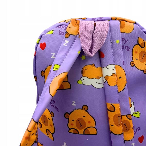 Kapibara reppu koululle koulunkäynti matka tilavaa kapibara