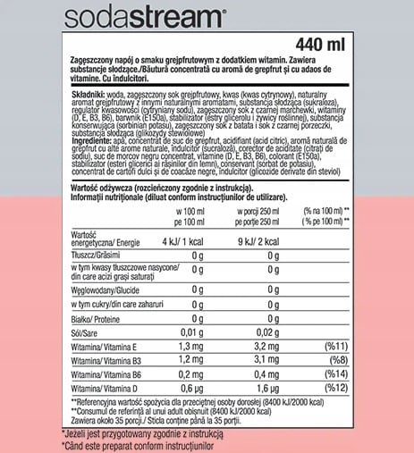 Sodastream appelsiini-mango ja mojito ja greippifrukti ja 7Up zero ja Pepsi zero siirappi