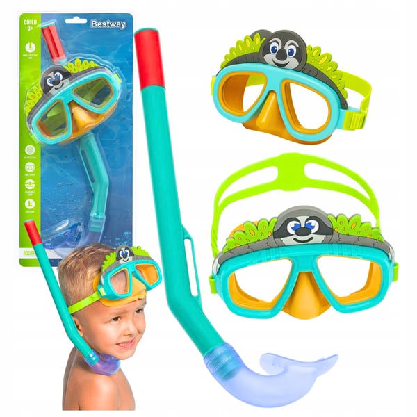 Snorkelsæt: Maske, Snorkel, Svømmebriller, Dovendyr