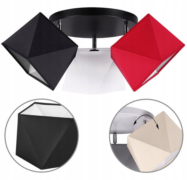 Lofthængende lampe, plafon, lysekrone, diamant LED