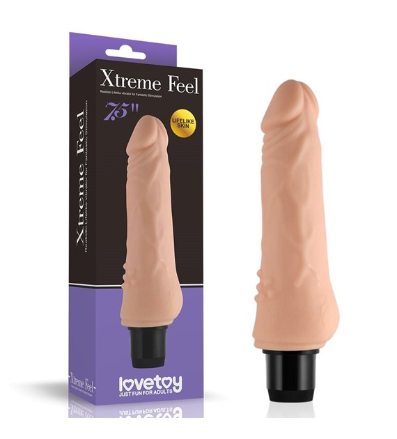 Lovetoy Extreme Feel Cyberskin 7,5 tuumaiset värinävyttimet Lovetoy Extreme Feel Cyberskin 7,5 tuumaiset värinävyttimet