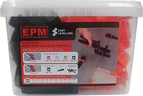 KLIPS + KILE NEM NIVELLERING AF FLISEUDLÆGNINGSSYSTEM 150 STK. 1 MM - E-315-8801 KLIPS + KILE NEM NIVELLERING AF FLISEUDLÆGNINGSSYSTEM 150 STK. 1 MM - E-315-8801