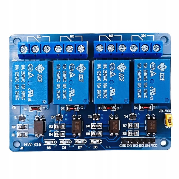 Rosfix 4-kanals 24v Arduino relæmodul