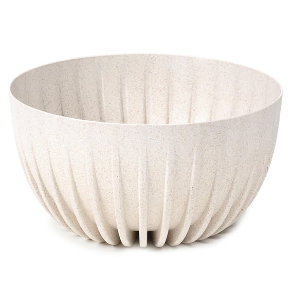 Avskalad ECO träblomkruka vit 30x16 cm