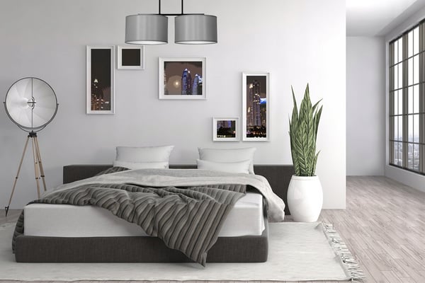 Moderne hængelampe, loftslampe, lampeskærm, 2x60W LED