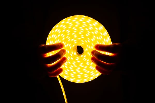 RGB LED-strip 5 m 150 LED neonlys musikcontroller fjernbetjeningsapp