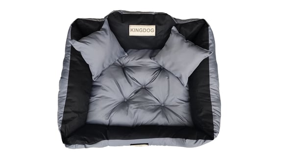 Koiransänky koirankoppi KINGDOG 145x115 cm personalisoitu vedenpitävä tummanharmaa