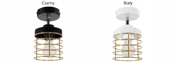 Lofthængende lampe med gylden LED-loftlampe