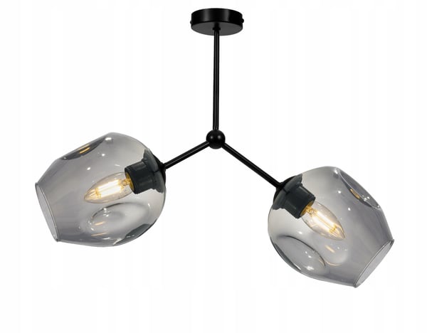 MODERNE LOFTHÆNGELAMPE MED GLASSKÆRM