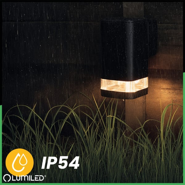 Ulkopuutarhavalaisin, Julkisivuseinävalaisin GU10 LED IP54 EPSILO LUMILED