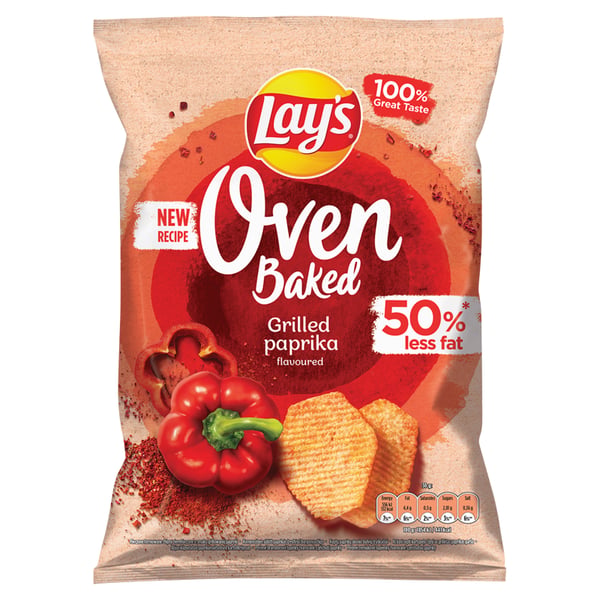 Lay's Ugnsbakade Formade Potatischips med Grillad Paprika Smak 110g