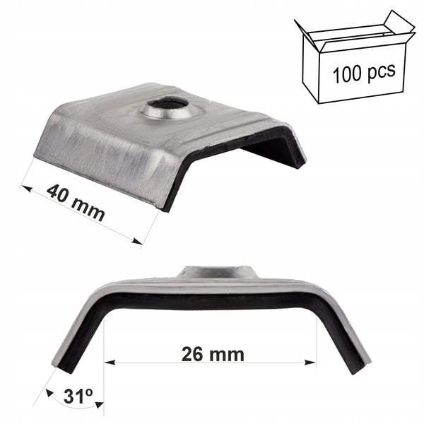 26 mm galvaniserede skiver