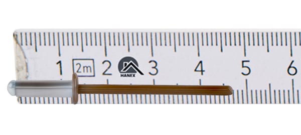 Öppna aluminiumnittar 4x12mm RAL 8003
