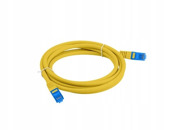Patchkabel Lanberg S/FTP kat.6A 10m lszh CCA fluke bestået gul