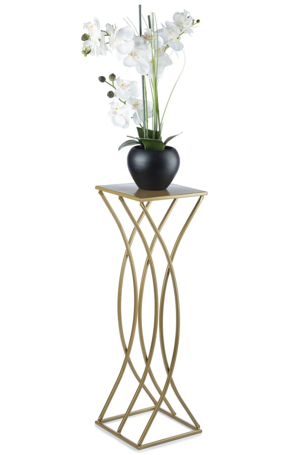 Modernt blomsterställ, guld, 75 cm