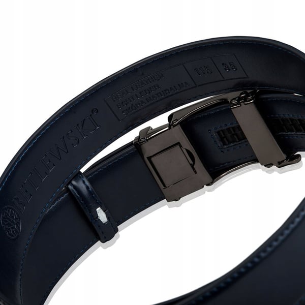 C35-LI NAVY 105 ELITE herrskinnbälte marineblå