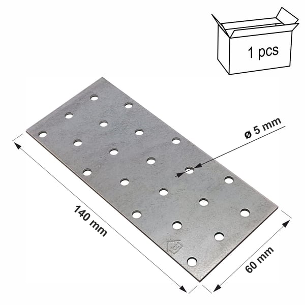 Perforeret plade PP05 60x140x2,0 (1)