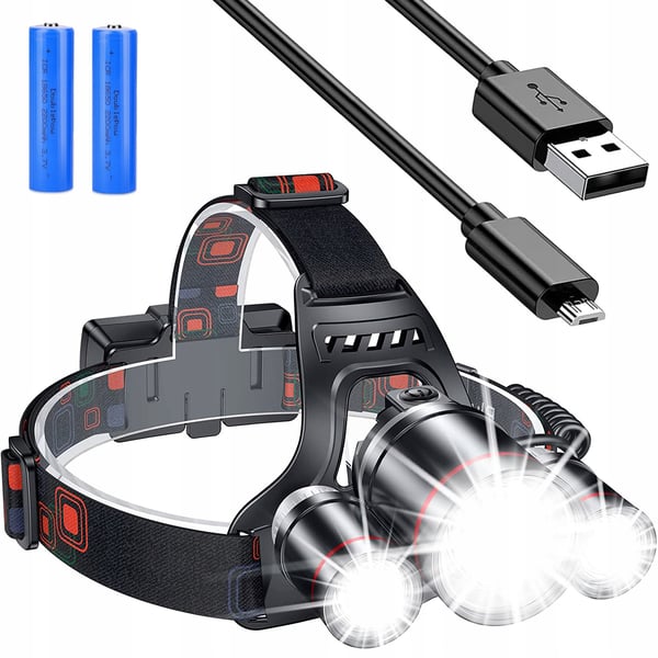 VANDTÆT FORLYGTE + USB-KABEL