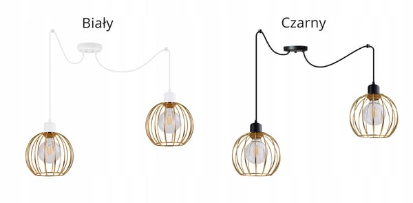 Lofthængende lampe med lysekrone i gylden edderkop-stil
