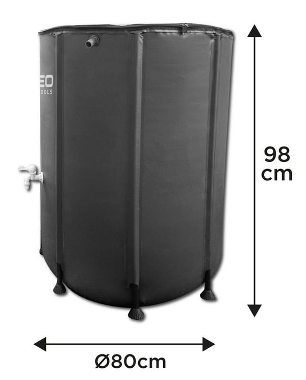 Sammenklappelig regnvandstank, 500 l, PVC - T N15-952