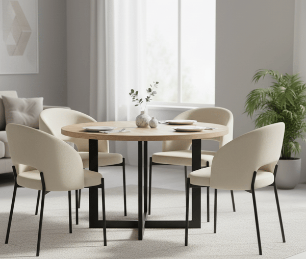 Klädd fåtölj Siena beige sammet