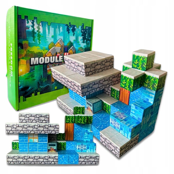 Minecraft pædagogisk magnetisk bloksæt 110 dele plus figur Minecraft pædagogisk magnetisk bloksæt 110 dele plus figur