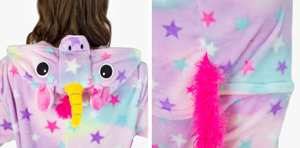 Kostume, udklædning, heldragt, kigurumi, varm pyjamas, l Heldragt stjerner kostume - S