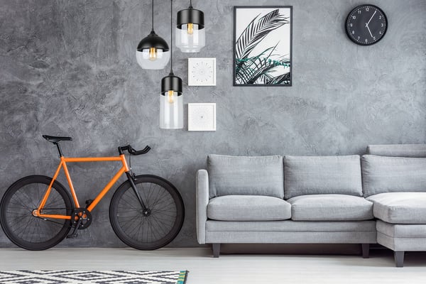 HÆNGENDE LOFTSLAMPE, GLASPLAFON, LED-LAMPE