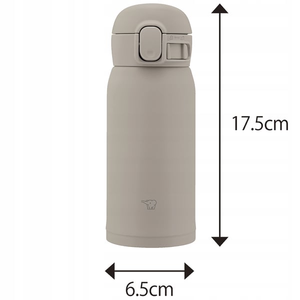 Zojirushi SM-WS36-HM liten termosmugg 360 ml grå