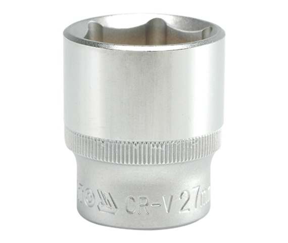 KORT 6-PUNKT FORKROMET TOPNØGL 1/2'' 27MM - YT-1218 KORT 6-PUNKT FORKROMET TOPNØGL 1/2'' 27MM - YT-1218