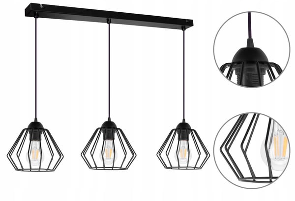 EDISON Diamond Loft E27 LED-taklampa