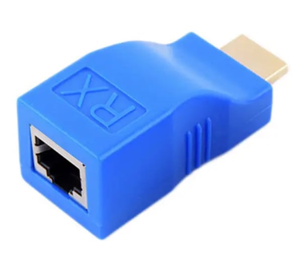 Forlænger Konverter HDMI til LAN RJ45 via vridt par 30 meter