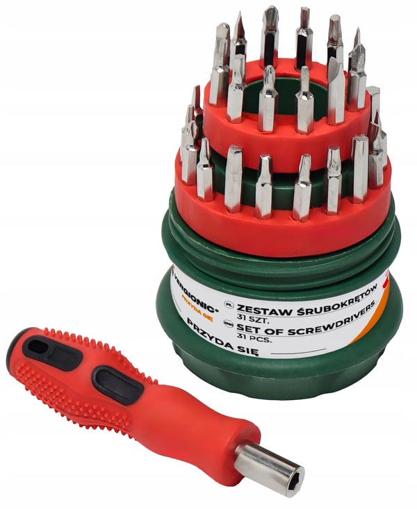 Vergionic 3-i-1 precisionsskruvmejselsats Torx bitar 31 delar